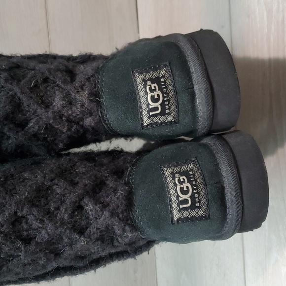 Ugg Australia Women 3066 Tall Button 3 sweater cardi boots shoes sz 7 - Picture 6 of 13